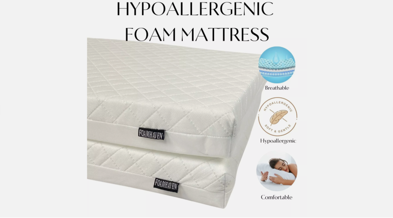 Cot Bed Mattress 140x70cm Hypoallergenic & Breathable with Removable Cover
